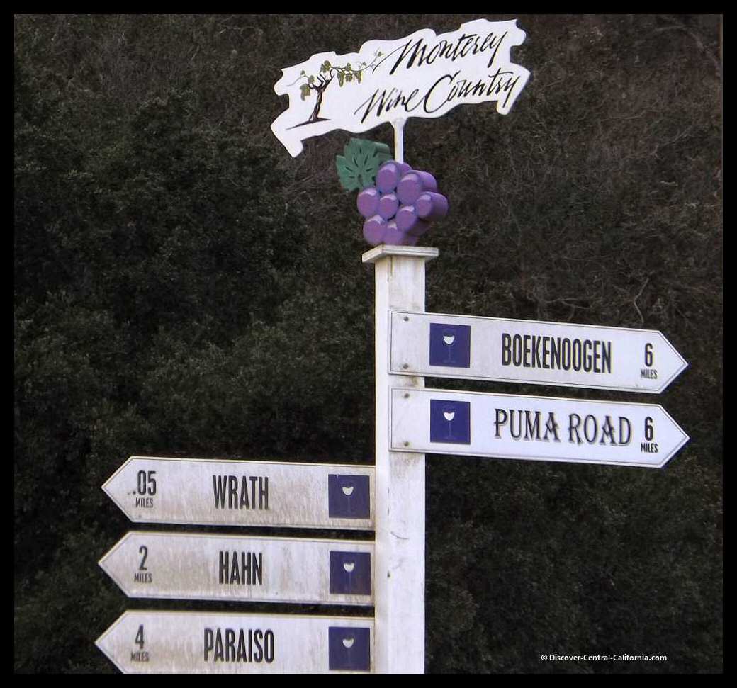 River Road Wine Trail Wine tasting in the Santa Lucia highlands