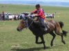 A young Mongolian rider