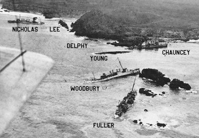 Seven destroyers run aground on 8 Sep 1923