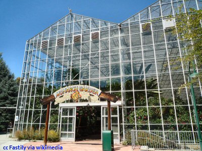 The Monarch Garden greenhouse at Gilroy Gardens