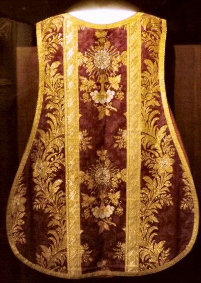 An historic priestly vestment. This is known as a 