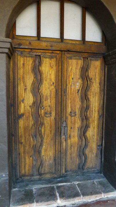 Doors at the Mission Santa Ines