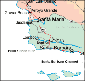 map of Point Conception