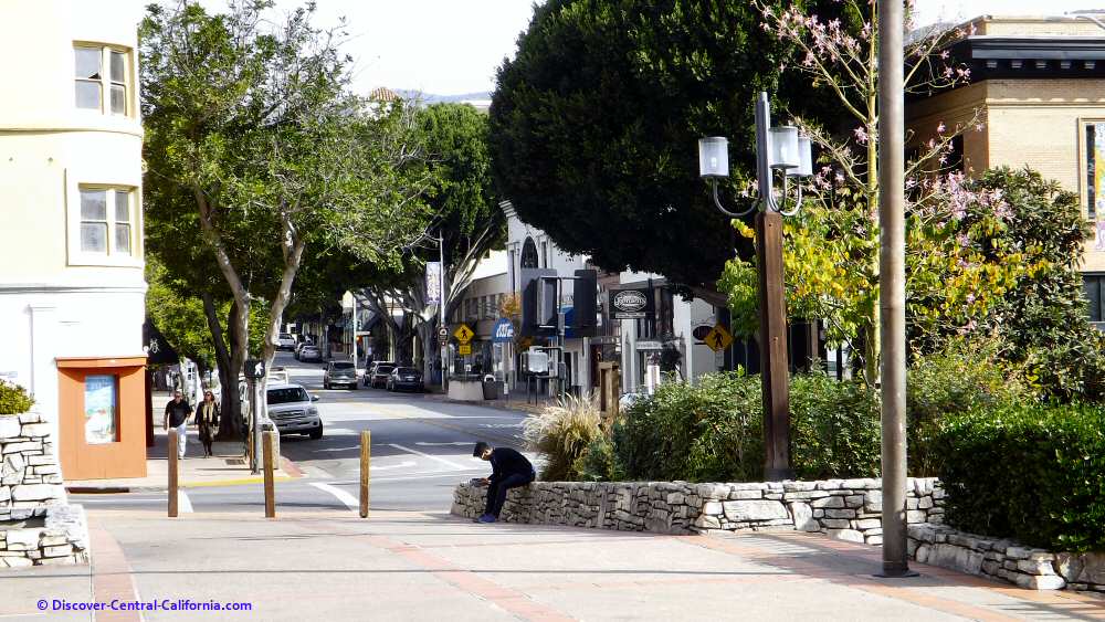 Monterey Street viewed from Mission Plaza