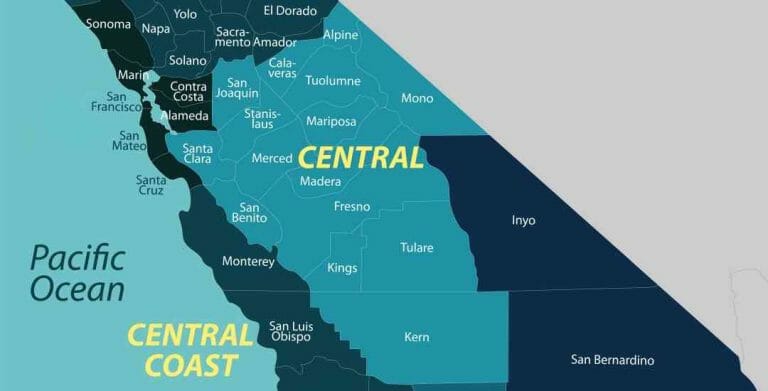 Central California Map – Where to find the REAL Central California