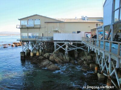 The backside of Cannery Row in Monterey