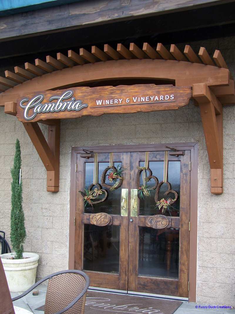 Cambria winery tasting room on the Foxen wine trail