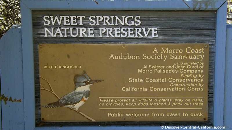 Sweet Springs Nature Preserve main sign
